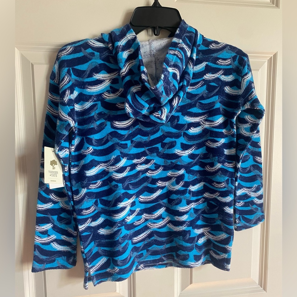 Tucker & Tate boys swim cover up hoodie - Picture 3 of 6
